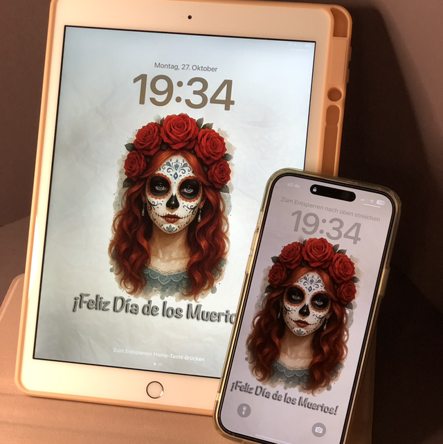 Día-de-los-Muertos Wallpaper-Set für Handy & Tablet | byBimy