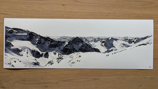 Panorama Artprint Stubaier Gletscher II