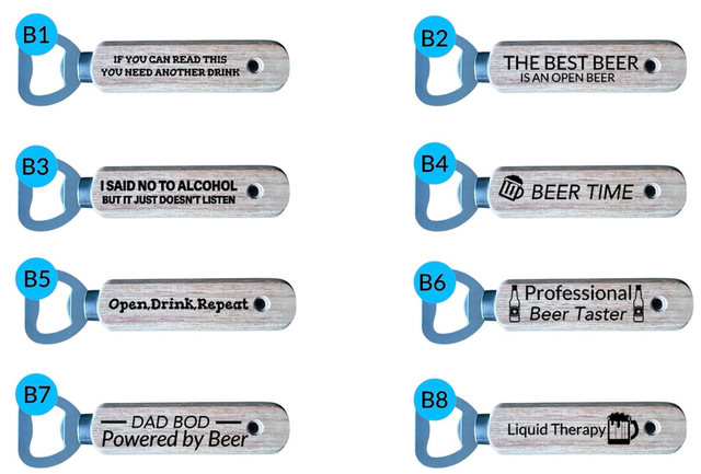 Engraved Bottle Openers