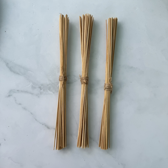 Varillas de bambú natural 23cm (50 Ud)