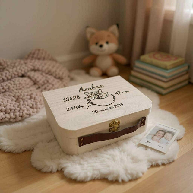 Valisette en bois personnalisable