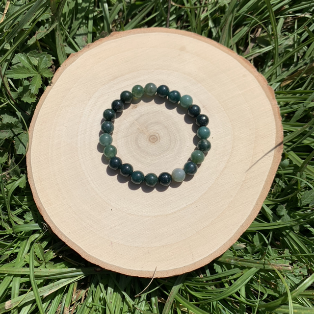 Bracelet Agate mousse