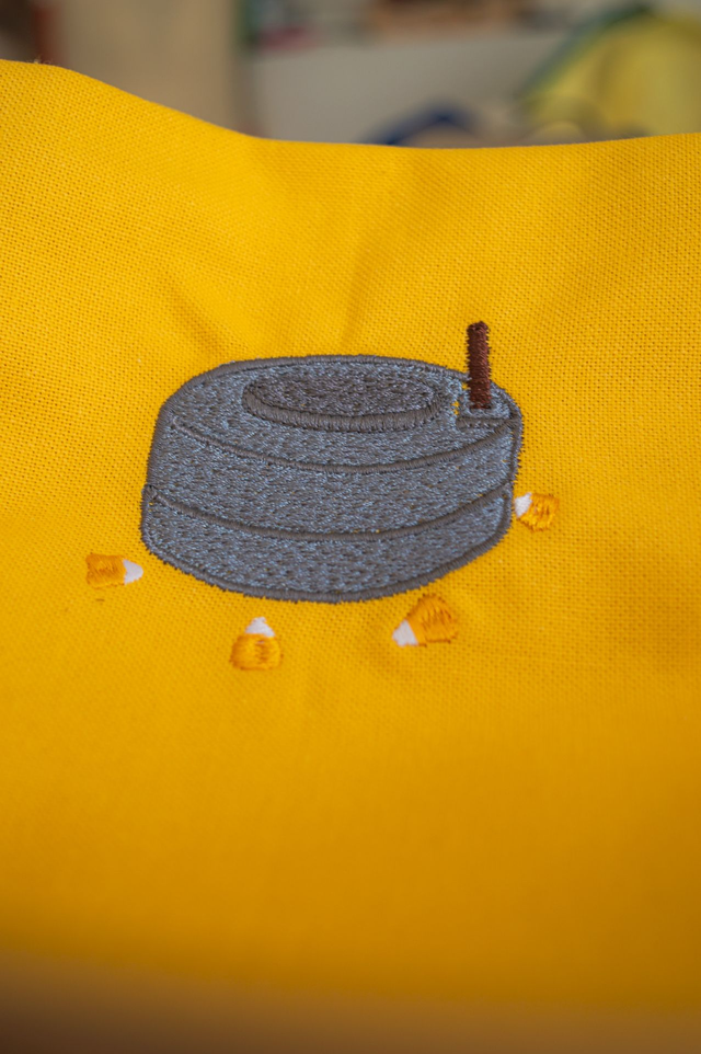 Torchon motif  "Moulin Maïs Lontan"