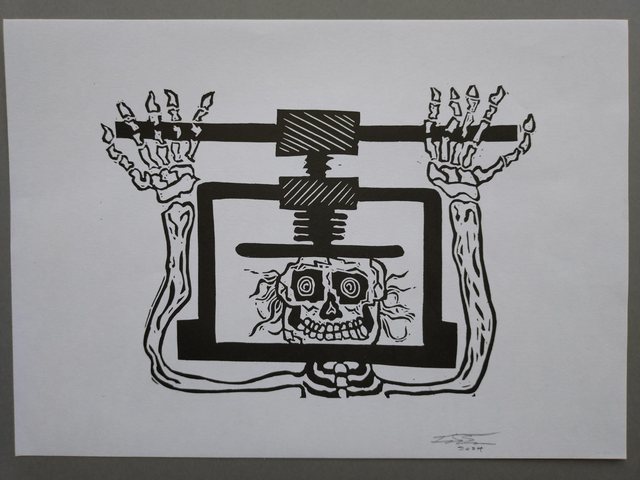 Aglio E Olio lino print (only) by Wiggyprints 