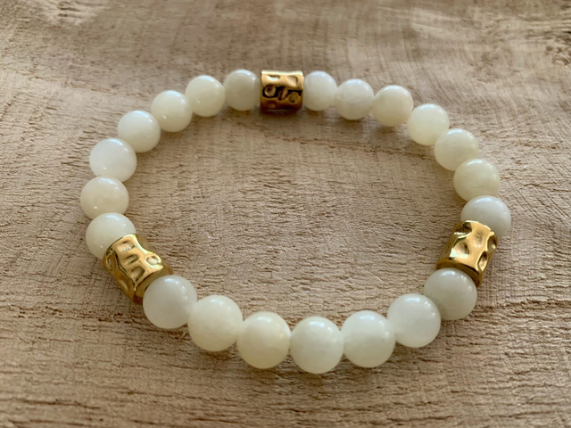 Bracelet Calcite Orange - Perles de 8mm