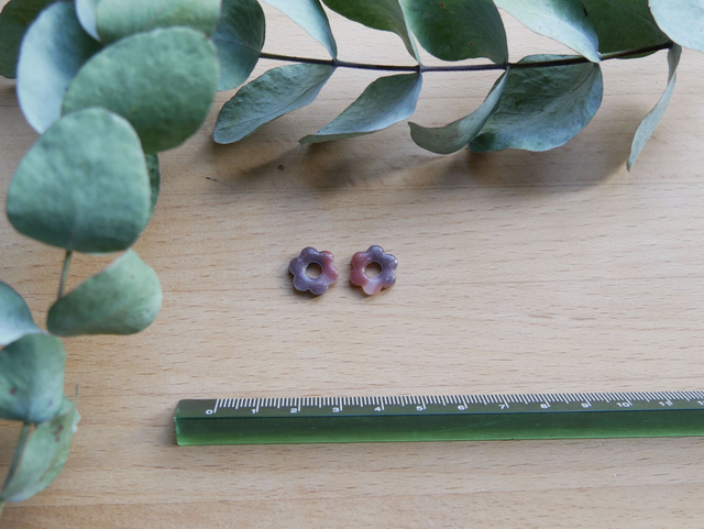 Mini mini bloom translucide marron