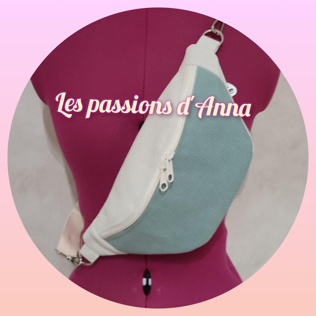 Sac banane velours côtelé 