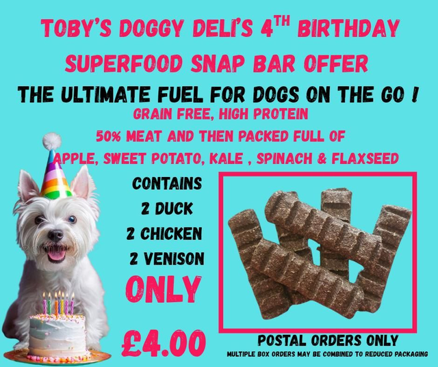 Toby's 4th Birthday Superfood Bars 