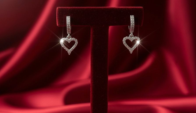 Brinco Cœur de Cristal