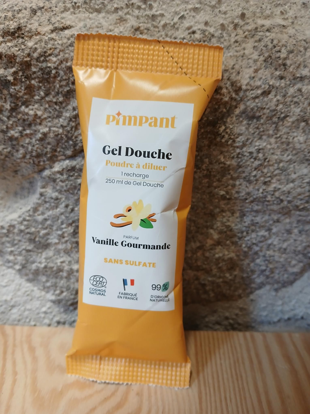 Recharge gel douche vanille gourmande Pimpant 