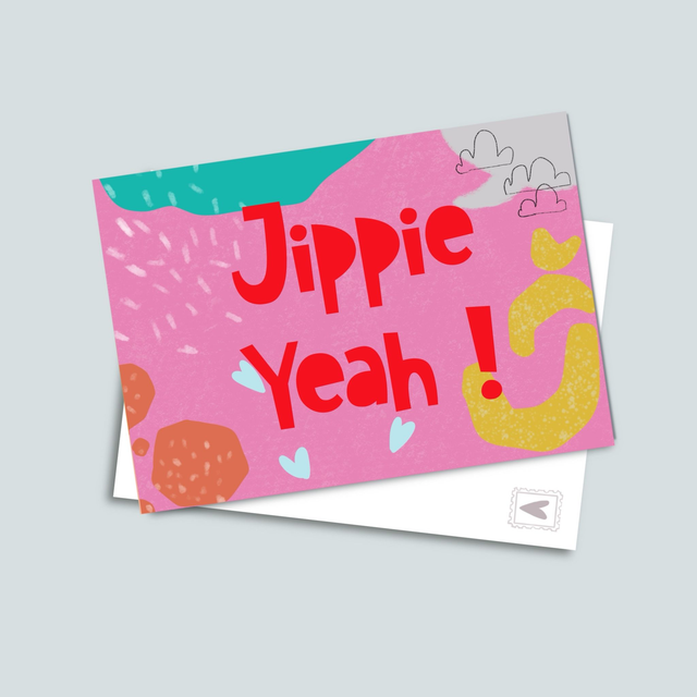 Jippie Yeah - Postkarte