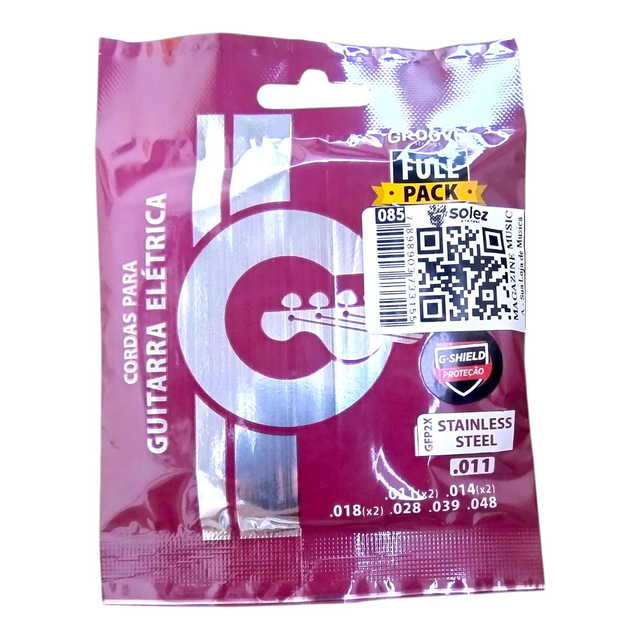 085 - Encordoamento Cordas de Guitarra 0.11 Groove GFP2X Cód 085