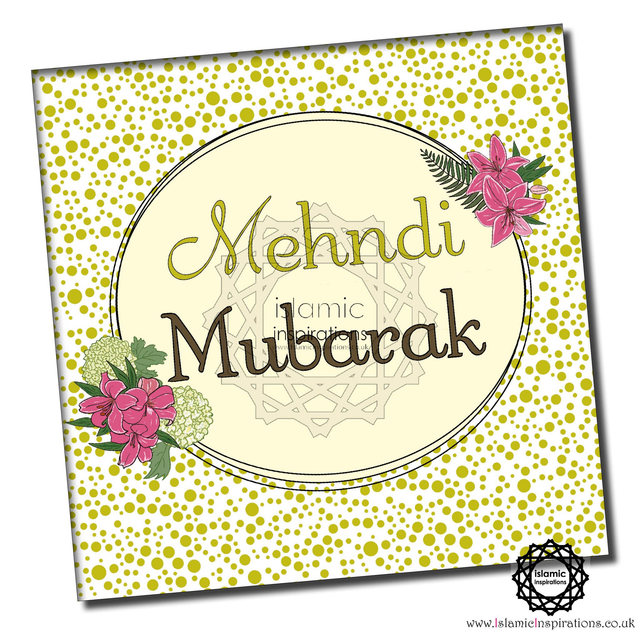 Mehndi Mubarak Greeting Card - MEH006