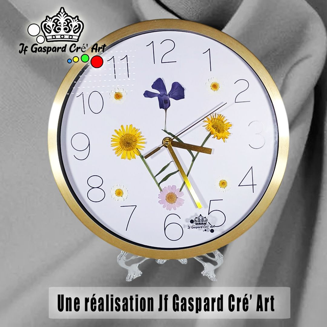 Horloge 🌺 "Éternelle Floraison"