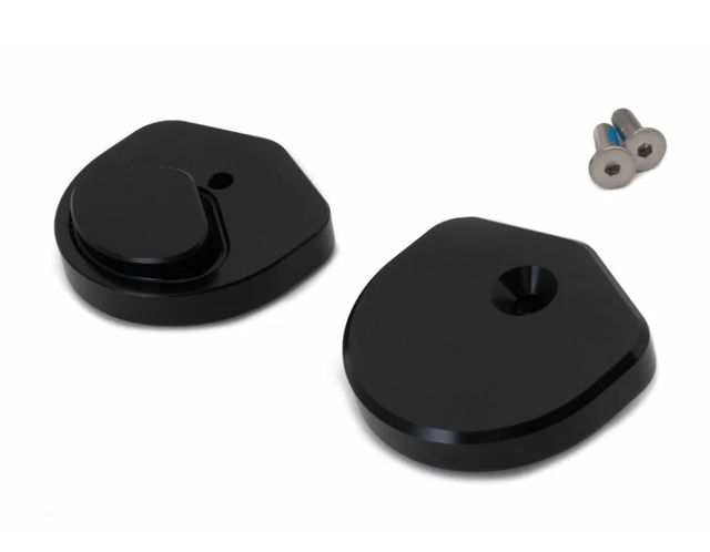 AS3 PERFORMANCE SUPERMOTO FOOT PEG REPLACEMENT PLASTIC SLIDERS BLOCKS BLACK