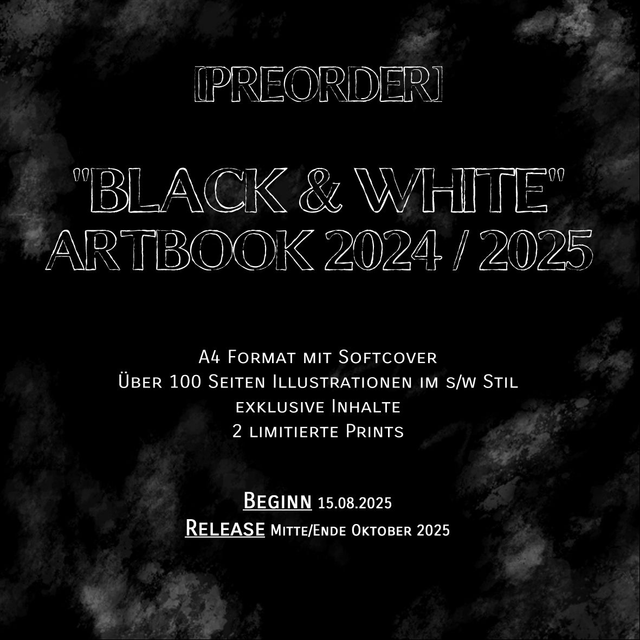 [PREORDER] - "Black & White" - Artbook