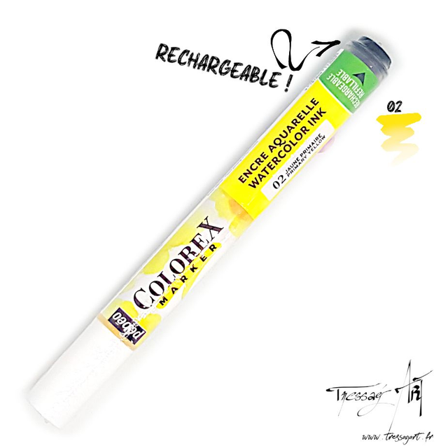 PEBEO - MARQUEUR AQUARELLE COLOREX - JAUNE PRIMAIRE - PB010002