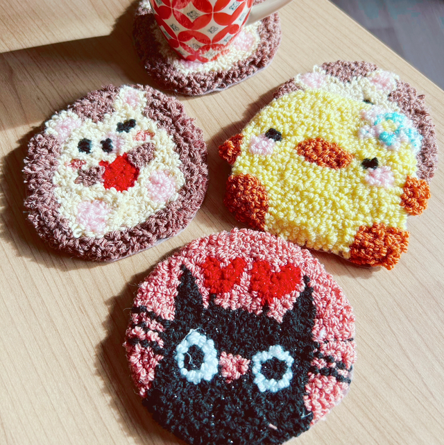 Sous-tasses animaux mignons 