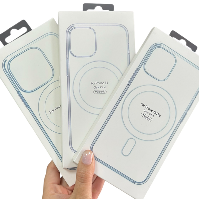 Carcasa transparente con MagSafe 