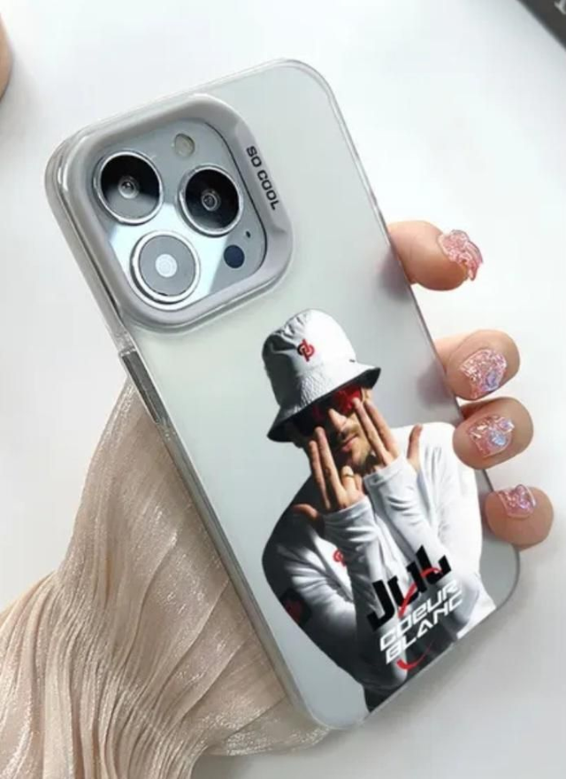 Coque iPhone Jul &quot;Cœur Blanc&quot;