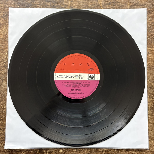 Led Zeppelin IV 1971 LP Vinyl Record Atlantic Album 1st UK pressing Peter Grant