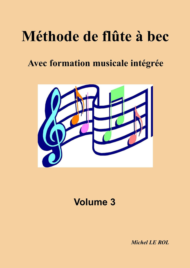 Vol. 3 méthode de flûte à bec PDF et imprimé