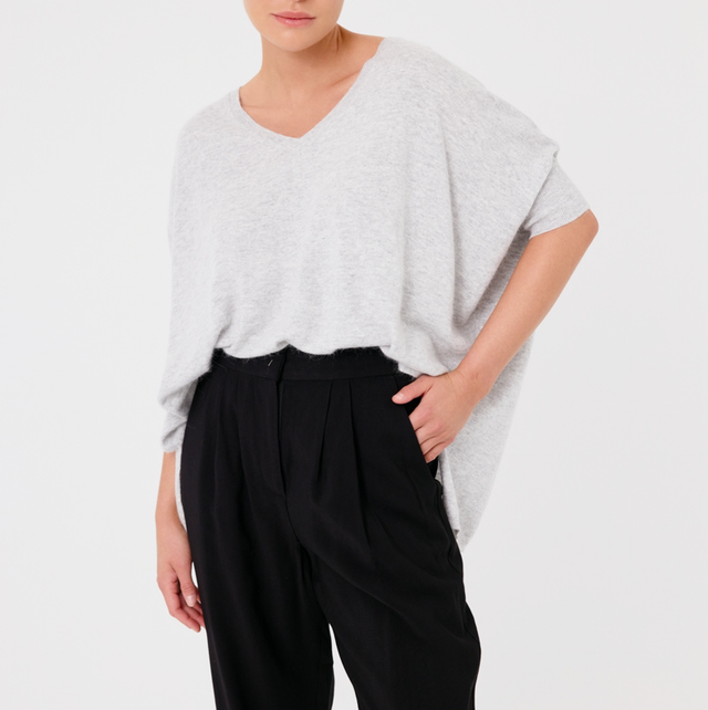 Pull Artlove Manches Courtes, gris 