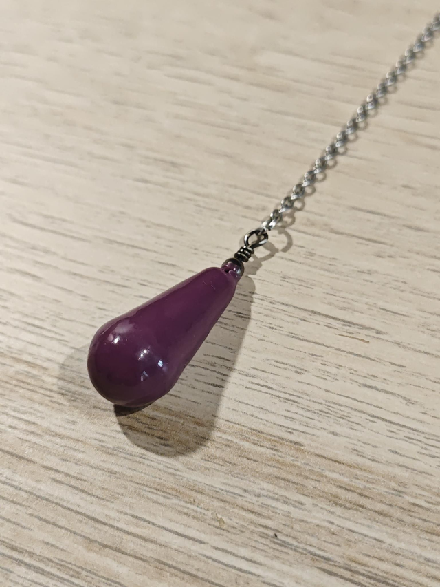 Pendule &quot;goutte&quot; - violet