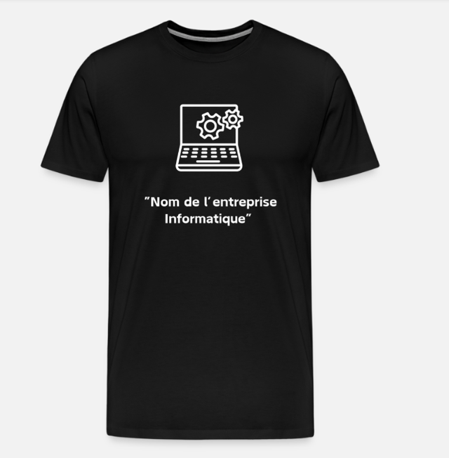 T-shirt personnalisable Entreprise Informatique