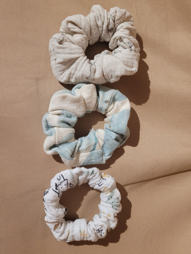 Chouchou souvenir personnalisé x3