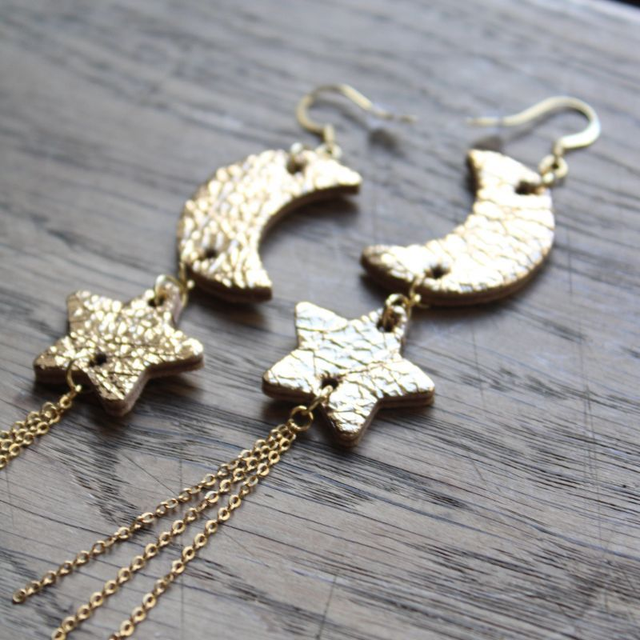 Boucles d’oreilles nuit étoilée