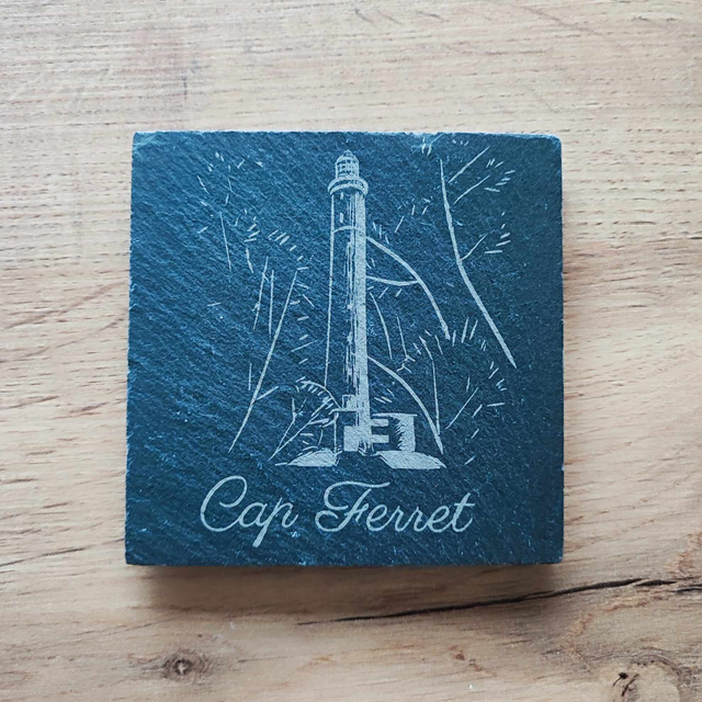 Dessous de verre en ardoise - Cap Ferret