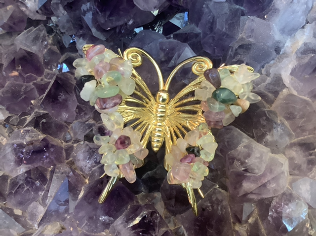 Papillon en fluorite 