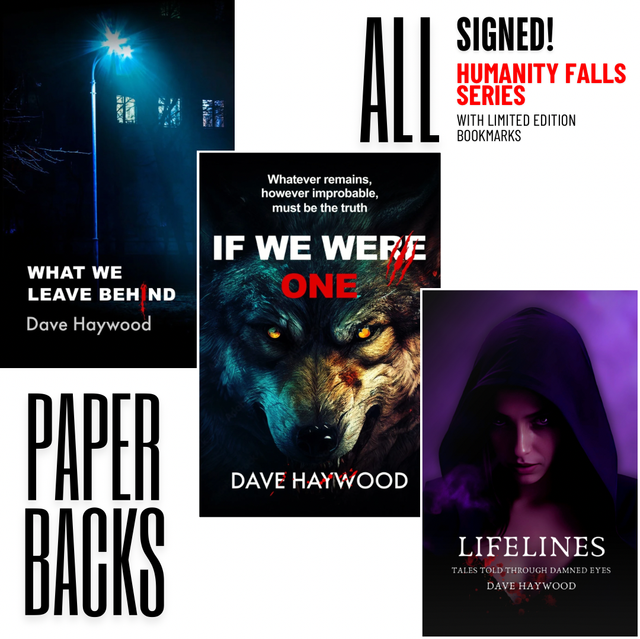 Humanity Falls Signed Series (3 book bundle PAPERBACKS)