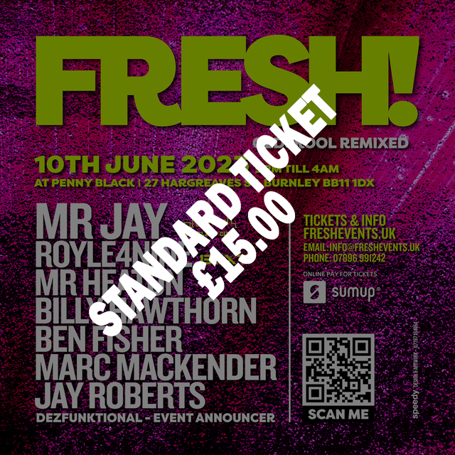 FRESH! - 10th June 2023 - Standard Ticket