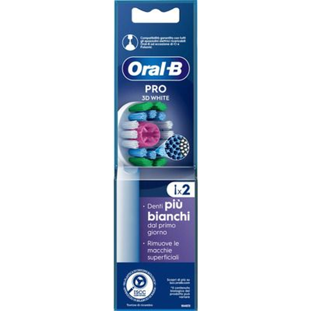 ORAL-B 3D WHITE TESTINE DI RICAMBIO