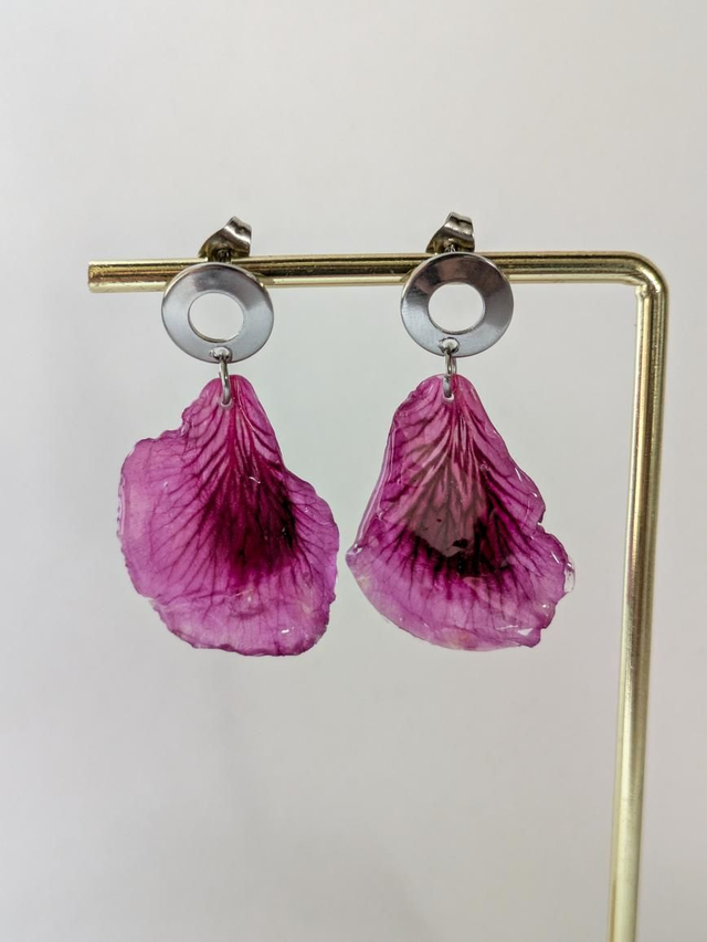 Pendientes de geranio 