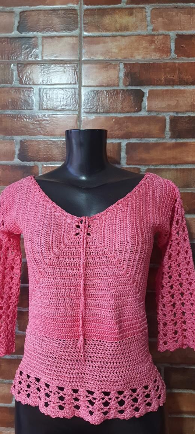 Blusa De Croche, T/p