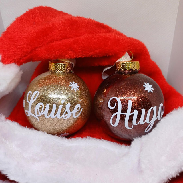 Boules de Noël personnalisées 