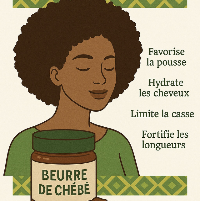 Beurre de Chébé 100% Naturel – Soin Capillaire Fortifiant – 50g