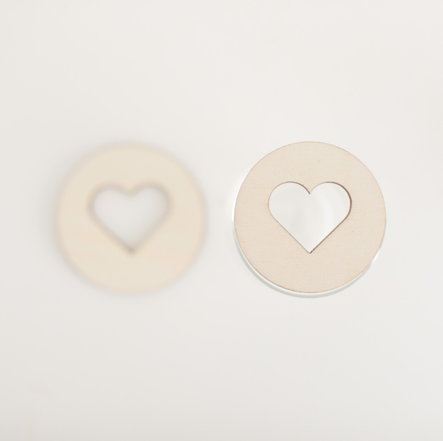 Bloemschikschijf - hartje