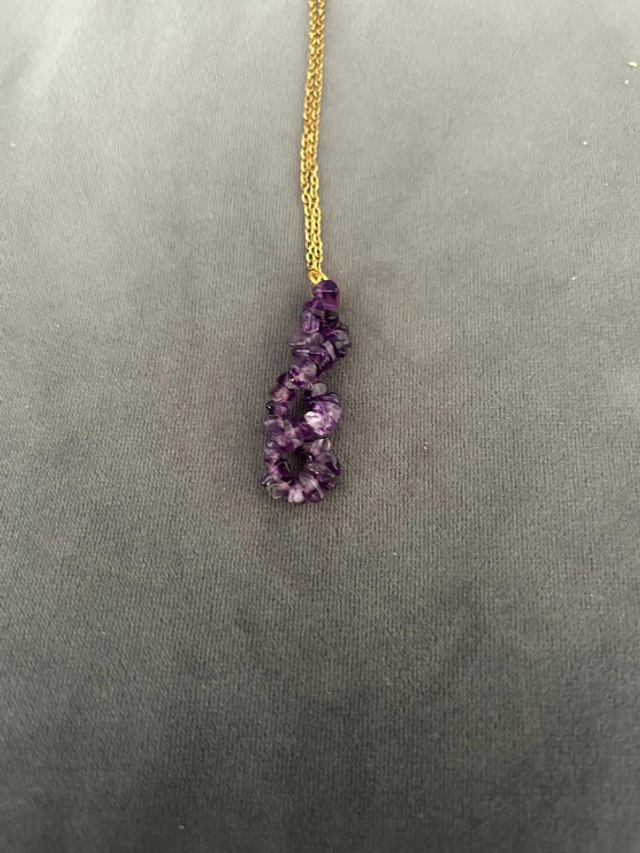 Amethyst Spiral Necklace