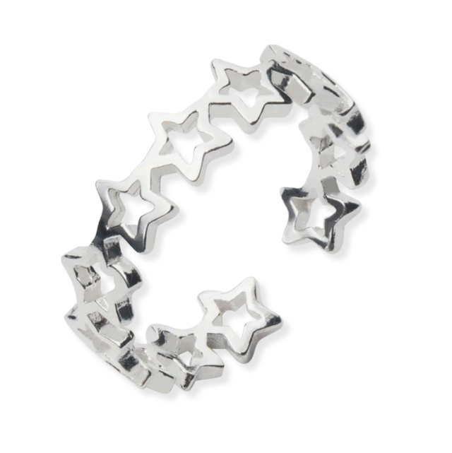 Adjustable stars ring