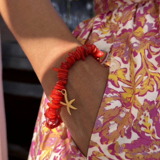 Bracelet Étoile Corail