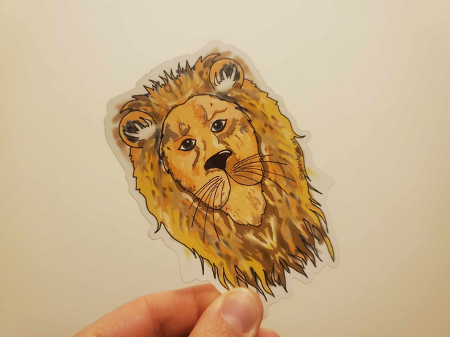 Mighty Lion Vinyl Sticker