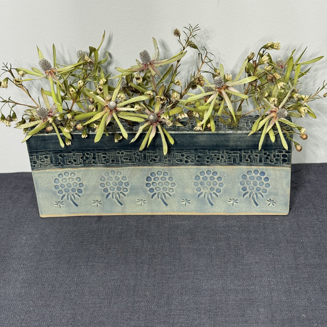 Long 9 Hole Flower Brick - Raspberry Design