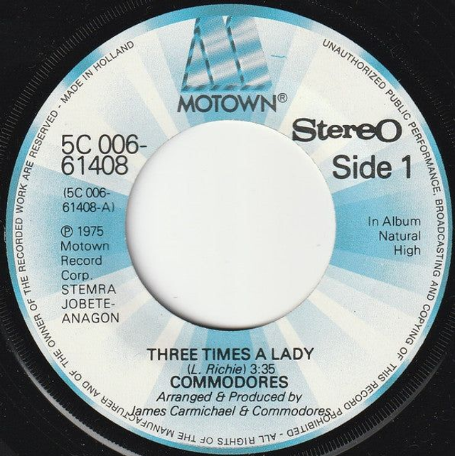 Commodores - Three Times A Lady