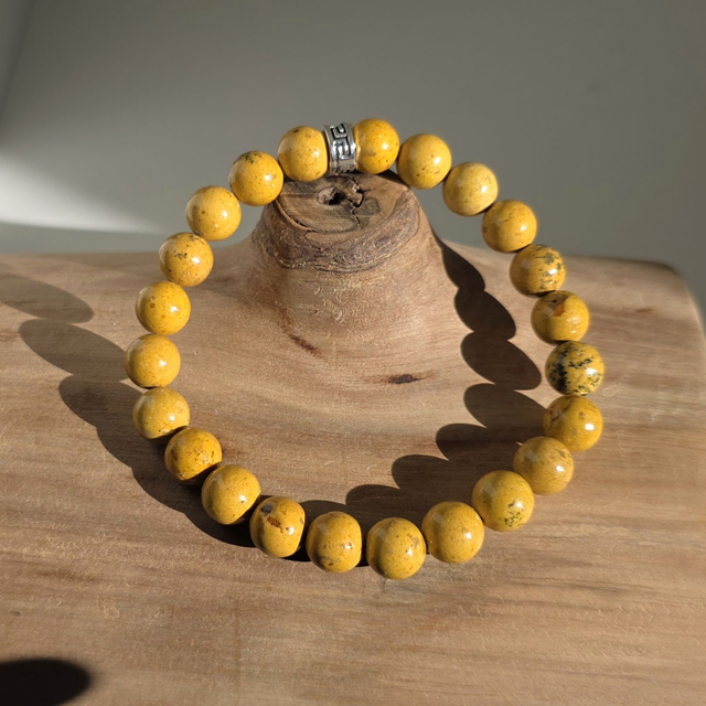 Bracelet jaspe jaune