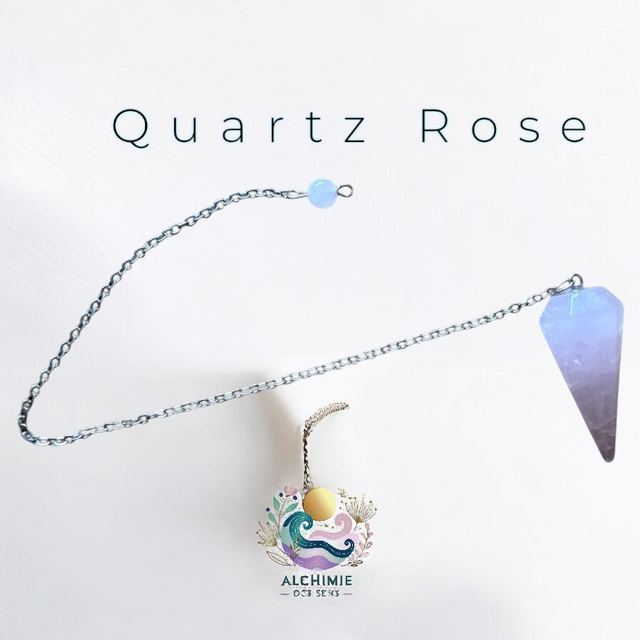 Pendule conique Quartz Rose 3.5 cm