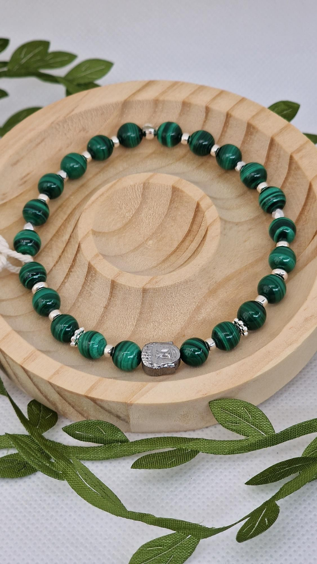 Bracelet Malachite en 0,6 cm 